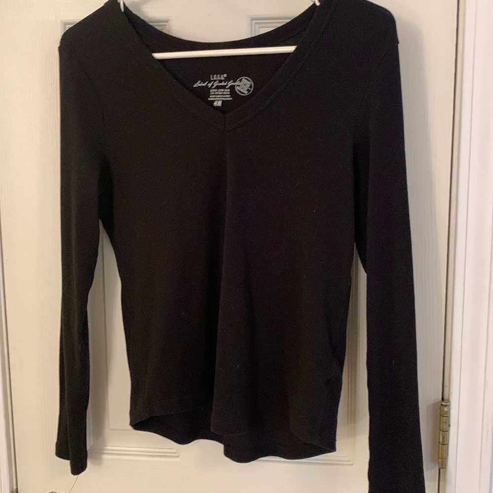 Black long-sleeve shirt